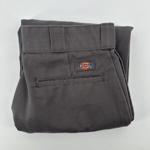 Dickies 874 Work Pants Mens 28 Gray Original Fit Flat Front Straight Mid Rise